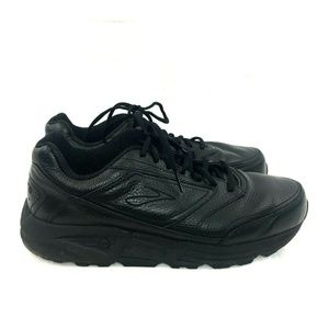 Brooks Addiction Walker Black Leather 10 4E Shoes